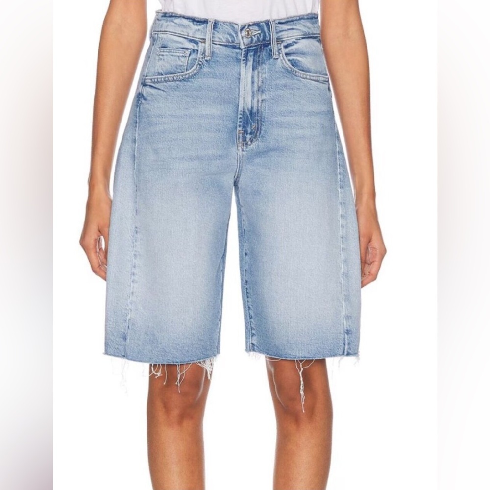 MOTHER THE HALF PIPE BERMUDA SHORTS FRAY HIGH RISE in SOW SURREAL WOMENS 25
